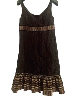 Iris Retro style Elegant Black crafted dress